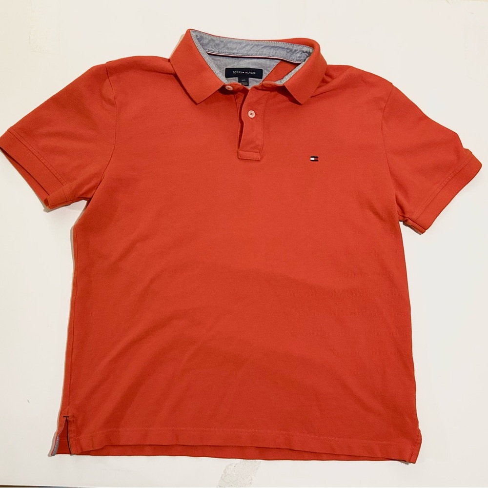 Tommy Hilfiger Orange Polo Shirt